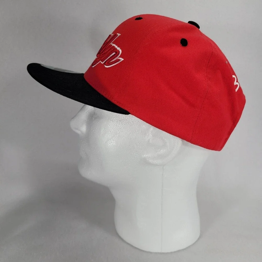 Brooklyn Hat Cap Mens Red Black Snapback BRED KB Ethos Flat Brim  Adjustable